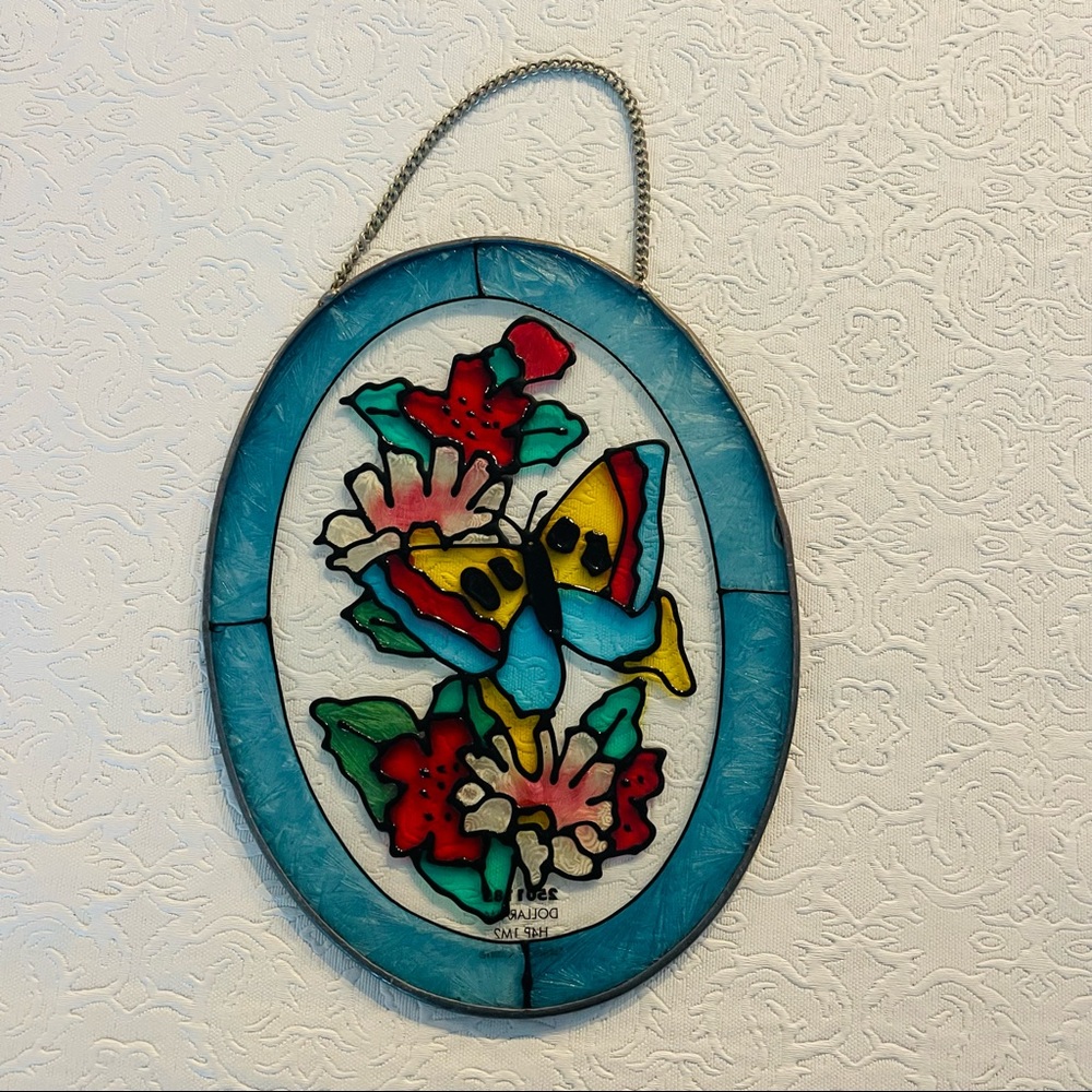 Glass wall art